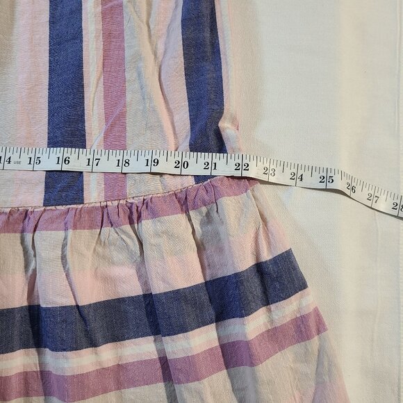 Bebop Striped Midi Halter Dress Size M Rayon Cotton Summer Boho Casual - Picture 9 of 10